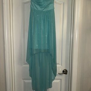 Ruby Rox Aqua High Low Dress